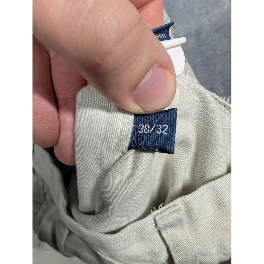 Polo Ralph Lauren Pants Mens 38x32 (35x31) Beige Andrew Pleated Chino Classic